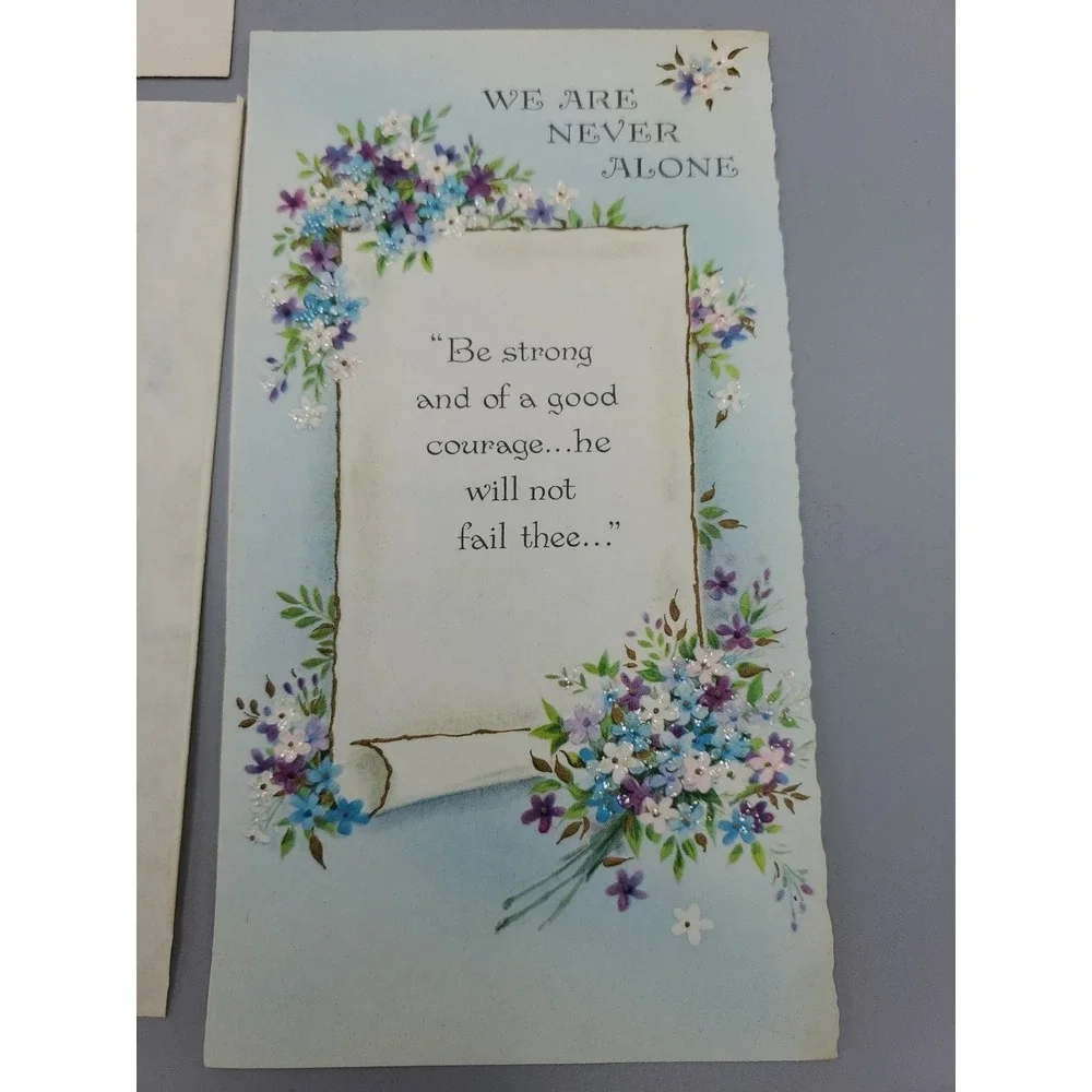 6 Old Vintage Used Greeting Card Fronts for‎ Crafts Lily Sympathy Prayer